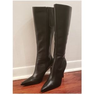 COLIN STUART KNEE HIGH LEATHER BOOTS